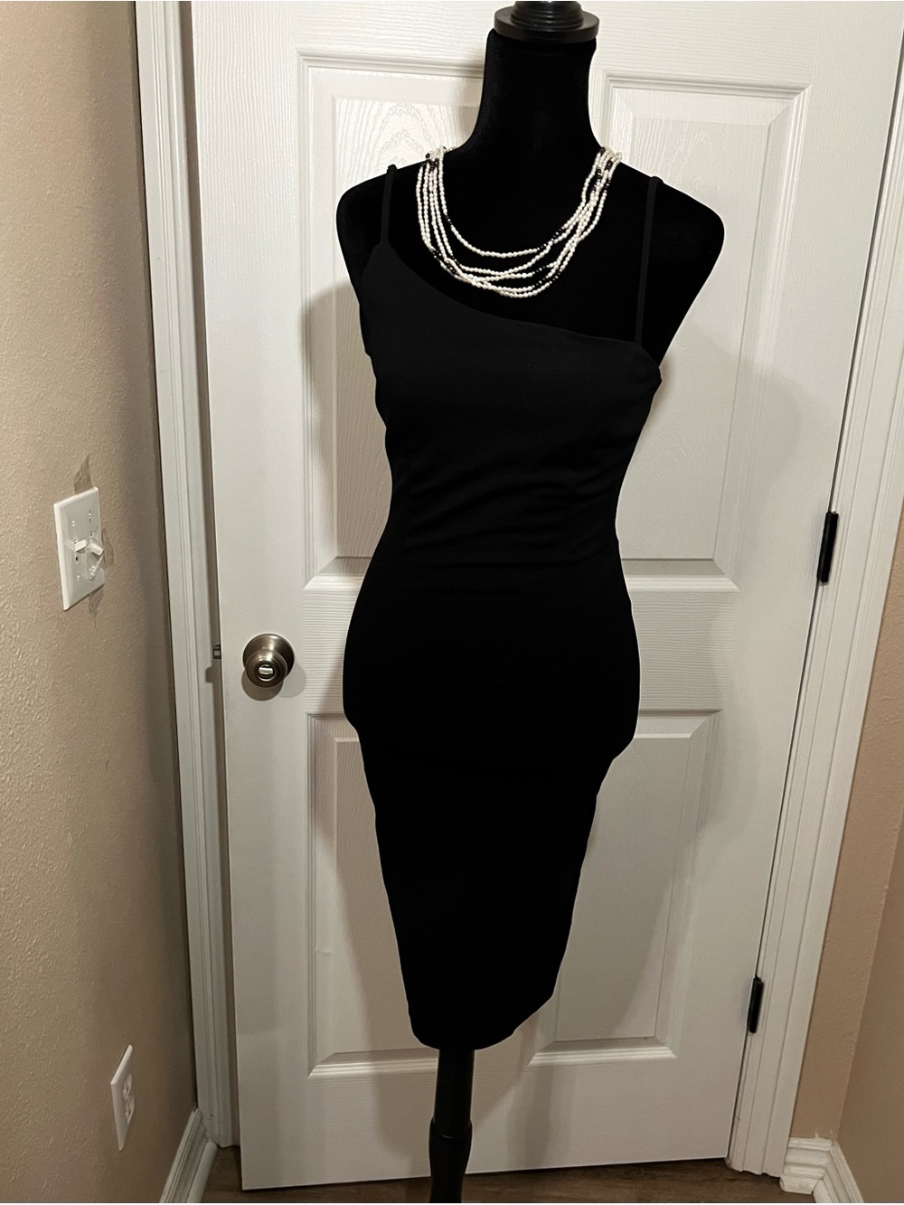 Lulus Black Bodycon Cocktail Bridesmaid Dress